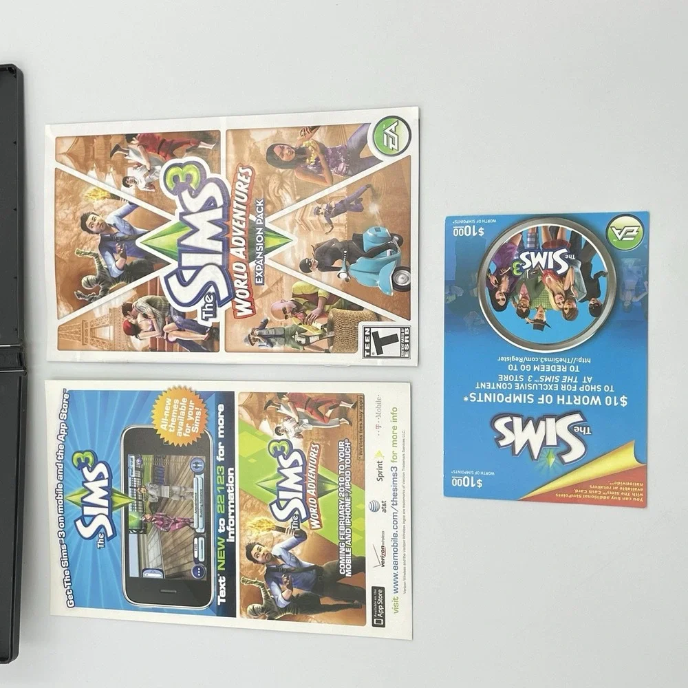 The Sims 3‎ World Adventures PC Game Complete 2009 Expansion Pack W/ Inserts CIB
